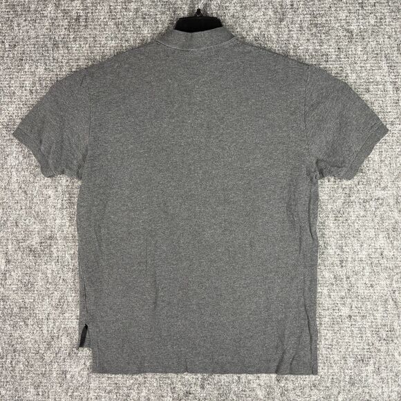 Ralph‎ Lauren Polo Shirt Mens Large Gray Preppy Regular Fit Rugby Vintage Y2K - Picture 2 of 9